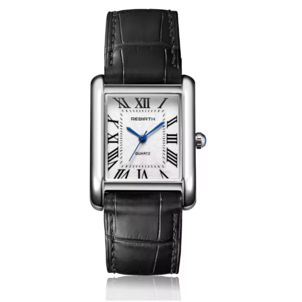 Petite montre carrée Simple de Style rétro, échelle romaine, mouvement à Quartz. La silhouette rectangulaire et les détails classiques font de cette montre une pièce essentielle pour ceux qui apprécient la distinction.