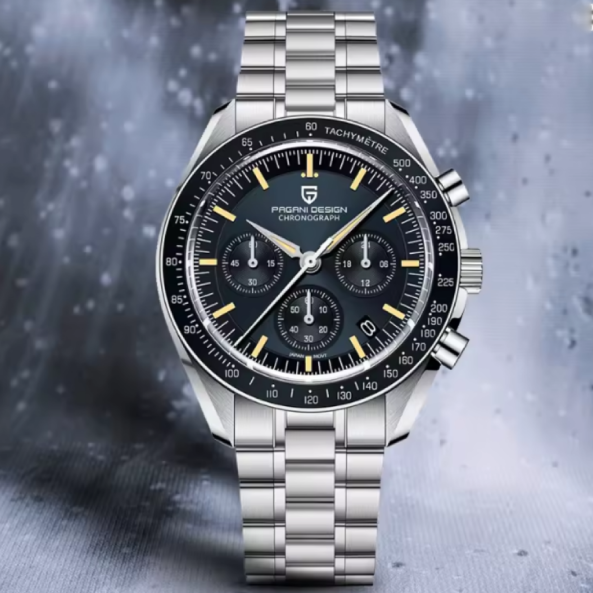 Montre Homme PAGANI DESIGN – Élégance rétro & performance sportive. Ce modèle reflète le meilleur du design traditionnel avec une touche moderne.