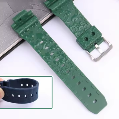 Bracelet de Montre en Caoutchouc Résine pour CASIO G-Shock GM2100 GM-5600 6900, Bracelet Homme 16mm, Ceinture d'Oreille Détachable Rapide